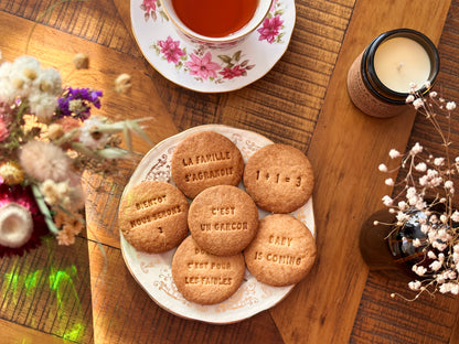 Boîte de 6 biscuits Annonce de grossesse futur Papa – Shanty Biscuits